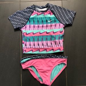 Girls two piece Nike swim set